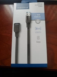 Insignia USB 3.0 Extension Cable Length 6' 5 Gbps A simple way to extend USB. - Picture 1 of 5