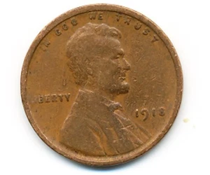 US Coin  1918 P   Lincoln cent  VG ......C-10338 - Picture 1 of 2
