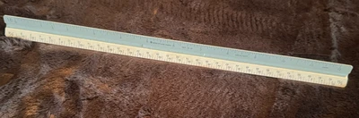 STAEDTLER 987 19-31 Architect Ruler Eng. Scale Triangle Drafting 12" Japan - Image 1 of 4