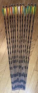 Easton Camo Hunter 2216 Fallstalker Aluminum Arrow Shafts Lot Of 12 No Tips - Picture 1 of 8