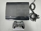 PS3 console Super Slim in black with cables incl. controller