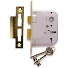 Sterling 3 Lever Mortice Sashlock Brass 3-Inch PHMLS330 | With Two Keys | 75mm
