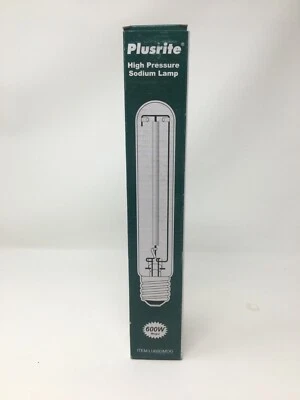 PLUSRITE 高压钠灯泡 600W Mogul LU600/MOG T15 全新 全新带盒 — 第 1/4 张图片