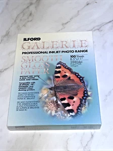 Ilford Galerie Smooth Gloss Paper 8.5x11 100 Sheets 2880dpi Professional Ink Jet - Picture 1 of 6