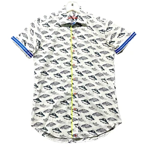 Robert Graham X Collection Mens XS Tailored Fit Short Sleeve Flying Saucer UFO - Picture 1 of 14