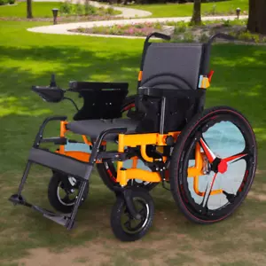 2025 Electric Wheelchair Motorised Foldable Long Range w/ Safety Belt AU Stock - Picture 1 of 15