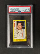 1970 Panini Campioni dello Sport - Jack Brabham #58 Valida - PSA 8