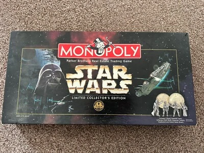 Star Wars Limited Collector's Edition Monopoly Board Game Incomplete - Image 1 of 4