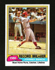 1981 Topps BASEBALL #201 JOHNNY BENCH RB NRMINT+ HOF CINCINNATI REDS (SB3) - Picture 1 of 1