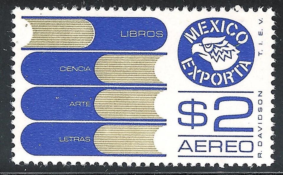 pe015a México Exporta MNH papel 1; Sc#C493 Mc#1507 Et#ex015a, lila ultramar Foto 1 de 1