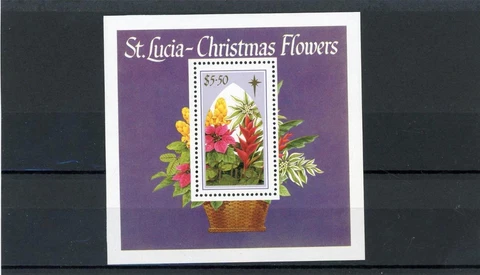 St. Lucia Flowers Scott# 93 Mint NH Cover