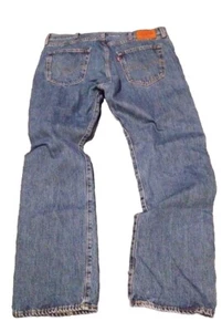 Vintage Levis 501 Jeans Premium Straight Cut Button Fly BIG E 36" x 32" - Picture 1 of 5