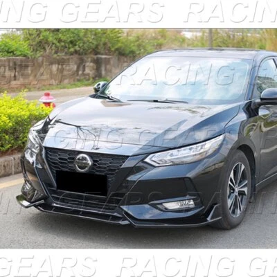 KIT DE CARROCERÍA PARACHOQUES DELANTERO PINTADO NEGRO 4 PUERTAS PARA NISSAN SENTRA 2020-2023 ALERÓN LAP Foto 1 de 4