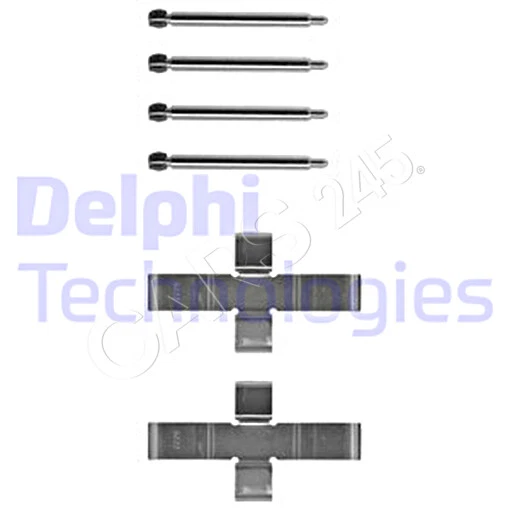 Kit de accesorios de pastillas de freno de disco DELPHI para MERCEDES C123 S123 W123 0004212391 Foto 1 de 1
