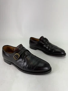 ZAPATOS DE VESTIR ALDEN Nueva Inglaterra 9.5B #8 CÁSCARA MONJE CORDOBÉS CORREA HECHOS EN EE. UU. 954 - Imagen 1 de 9