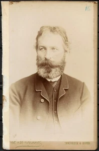 Großen CDV Östr. Maler Franz Defregger mit selbstgeschrieben Text Signatur 1886 - Bild 1 von 3