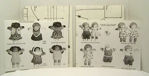 Patrones de ropa para muñeca Prairie Partners coser ganchillo 13"-14" niño niña bebé sin cortar - Imagen 1 de 6