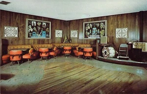 1960 O villaggio indiano ristorante Wanatatee salotto pista da ballo cartolina N40 - Foto 1 di 2