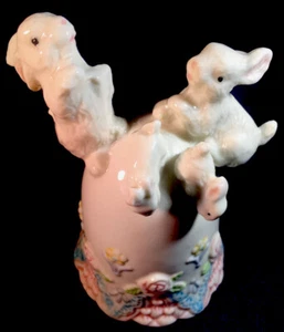 ceramic Easter bunny dinner bell, New - Picture 1 of 4