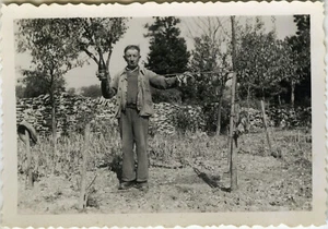 PHOTO ANCIENNE - VINTAGE SNAPSHOT - CHASSE CHASSEUR OISEAU TROPHÉE - HUNTING 3 - Foto 1 di 1