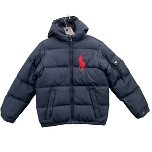 Polo Ralph Lauren Puffer Down Jacket Boys (M) 10-12 Insulated Academia Pony 90s - Picture 1 of 10
