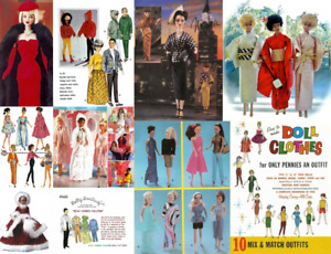 Barbie Ken Skipper Fits All Fashion and Teen Dolls Clothing Patterns