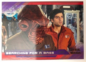 2018 Star Wars The Last Jedi Series 2 #28 Searching for a Base PURPLE