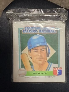 1988 Starting Lineup Talking Baseball Game (about) 40 Photo Cards MINT SEALED - Picture 1 of 2