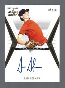 Sam Selman AUTOGRAPH /10 GOLD San Franciso Giants 2012 Leaf Ultimate Draft AUTO