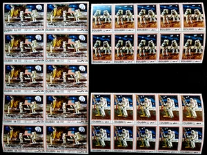 United Arab Emirates Dubai 1969 MNH Space Full 10 Sets 30 Stamps Moon Landing - Picture 1 of 6