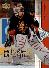 2003-04 Upper Deck Rookie Update Calgary Flames Hockey Card #13 Miikka Kiprusoff
