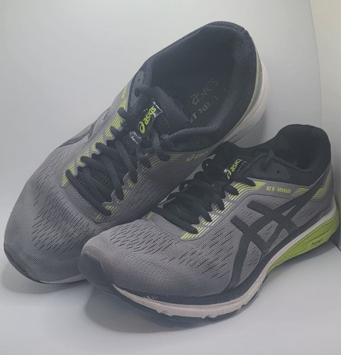 ASICS 1011A041 Sneakers da corsa extra larghe Gt 1000 9 da uomo nere grigie