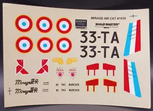 Academia | No. Calcomanías Dassault Mirage IIIR 1630 | 1:48 - Imagen 1 de 1