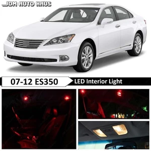 13x Red Interior License Plate LED Light Package Kit Fit Lexus ES350 2007-2012 - Picture 1 of 12