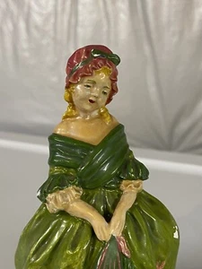 Vintage Chalk Lady Figurine 4.75" - Picture 1 of 5
