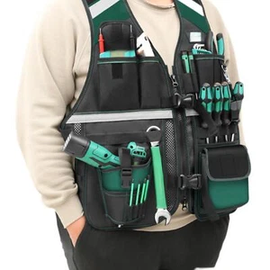 Elektriker Werkzeugweste Herren Werkzeugweste Werkzeugtasche - Bild 1 von 5