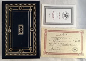 New Easton Press Worth Fighting For Dan Quayle Signed Book First 1st Edition - Picture 1 of 4
