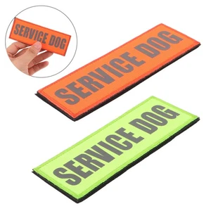  2 Pcs Service Dog Apparel Patches for Harness Tag in Training Not Touch - Picture 1 of 12