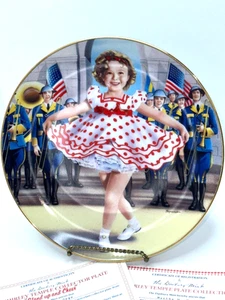 SHIRLEY TEMPLE "STAND UP AND CHEER" COLLECTOR PLATE DANBURY MINT W/ COA - Picture 1 of 5