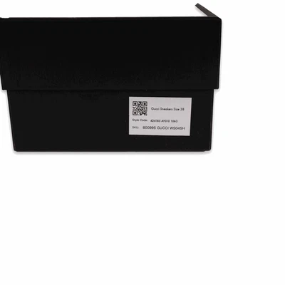 Tênis Gucci Running GG de couro intertravado preto/branco feminino EUA 4.5 / EUA ... - Imagem 1 de 4