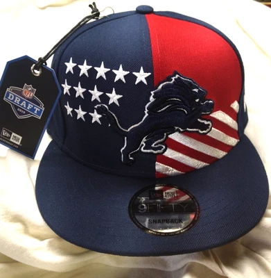 Detroit Lions Edición Limitada 2019 New Era Draft Day Bandera Sombrero NUEVO con Etiquetas Nuevo de Lote Antiguo Foto 1 de 4