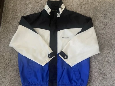Vintage 90’s Men’s America Perry Ellis Full Zip Windbreaker Jacket Size Medium - Image 1 of 4