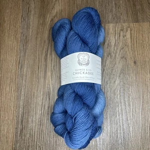 AVFKW + Quince And Co Chickadee American Wool Yarn Indigo Dyed 181 Yards Ea - Picture 1 of 6