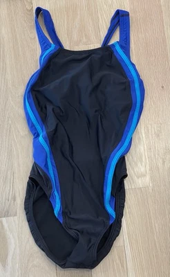 Traje de baño Speedo One Piece negro para mujer natación entrenamiento carreras talla 8 Foto 1 de 4