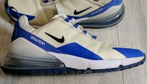 Nike Air Max 270 Blau Weiß Golfschuhe CK6483-106. GRÖSSE 8 HERREN - Bild 1 von 18