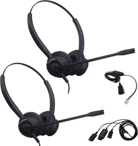 Xennex XS 825 Wired Phone Headset with Microphone | (Stereo, Basic Bundle) - Photo 1/1