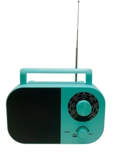 Radio Classe 3 Bande AM FM SW Altoparlante Integrato Jack Cuffie Radio W231 Blu - Foto 1 di 7