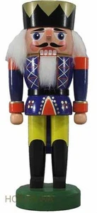 Cascanueces rey azul 20 cm NUEVO Cascanueces figura Erzgebirge figura de Navidad - Imagen 1 de 1