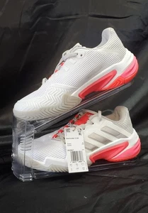 NEW Adidas Barricade 13 Womens Tennis Shoes (White/Iron Metallic/Lucid Red) 6Med - Picture 1 of 11