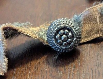 Set 9 Antique  Waistcoat Metal Ball Buttons Steel Anchor 10 mm - Image 1 of 4